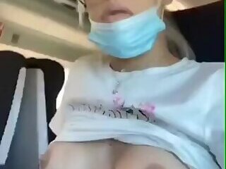 Sexy Covid Surprise on Plane - (She is Hard)