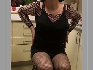 Housewife plays with herself
